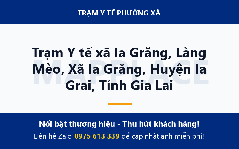 Trạm Y tế xã Ia Grăng, Làng Mèo, Xã Ia Grăng, Huyện Ia Grai, Tỉnh Gia Lai