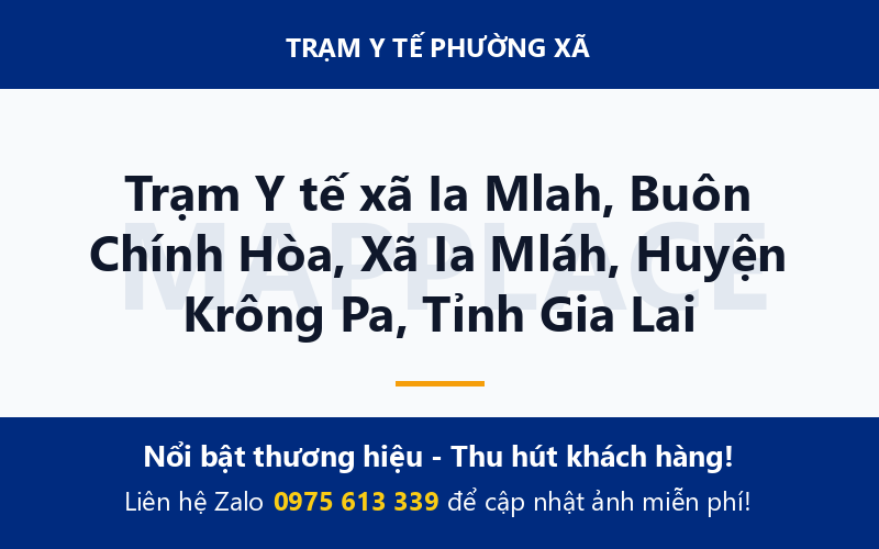 Trạm Y tế xã Ia Mlah, Buôn Chính Hòa, Xã Ia Mláh, Huyện Krông Pa, Tỉnh Gia Lai