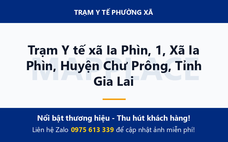Trạm Y tế xã Ia Phìn, 1, Xã Ia Phìn, Huyện Chư Prông, Tỉnh Gia Lai