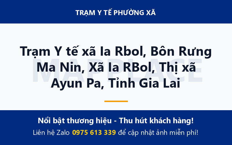 Trạm Y tế xã Ia Rbol, Bôn Rưng Ma Nin, Xã Ia RBol, Thị xã Ayun Pa, Tỉnh Gia Lai