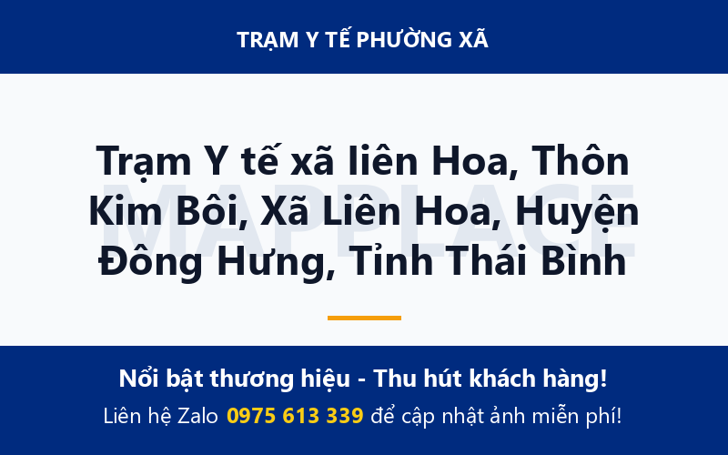 Trạm Y tế xã Iiên Hoa, Thôn Kim Bôi, Xã Liên Hoa, Huyện Đông Hưng, Tỉnh Thái Bình
