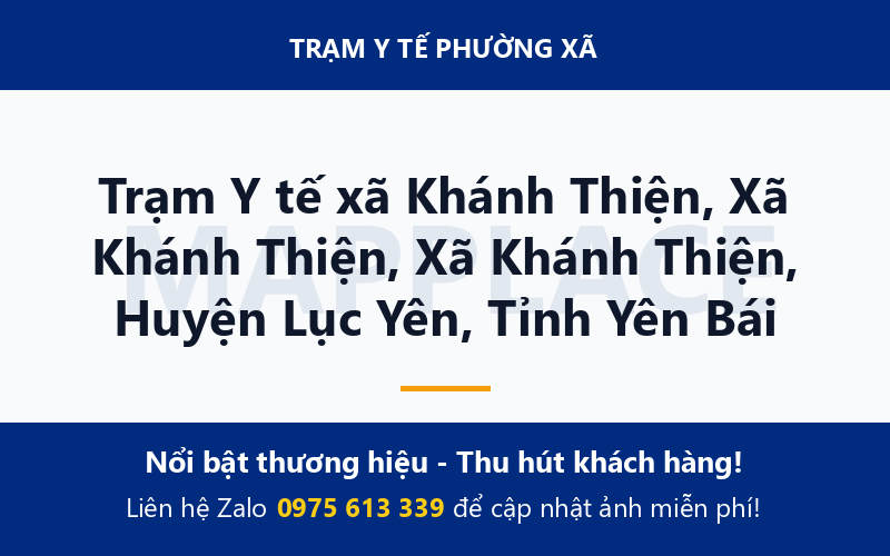 Trạm Y tế xã Khánh Thiện, Xã Khánh Thiện, Xã Khánh Thiện, Huyện Lục Yên, Tỉnh Yên Bái
