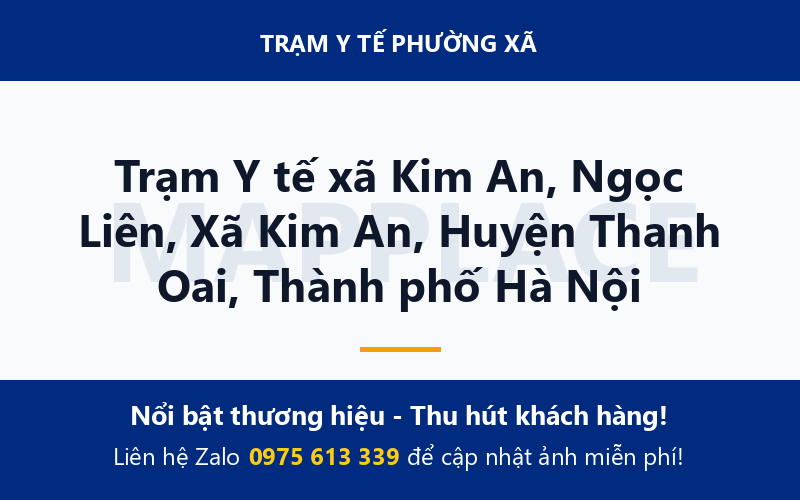Trạm Y tế xã Kim An, Ngọc Liên, Xã Kim An, Huyện Thanh Oai, Thành phố Hà Nội