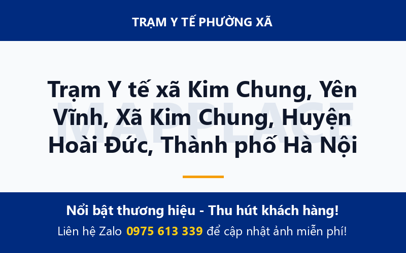 Trạm Y tế xã Kim Chung, Yên Vĩnh, Xã Kim Chung, Huyện Hoài Đức, Thành phố Hà Nội