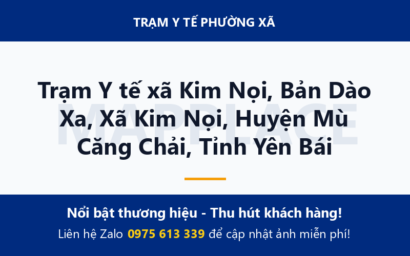 Trạm Y tế xã Kim Nọi, Bản Dào Xa, Xã Kim Nọi, Huyện Mù Căng Chải, Tỉnh Yên Bái