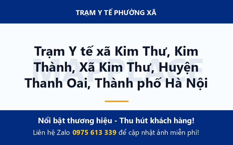 Trạm Y tế xã Kim Thư, Kim Thành, Xã Kim Thư, Huyện Thanh Oai, Thành phố Hà Nội