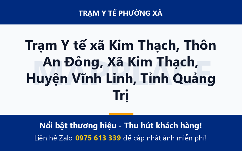 Trạm Y tế xã Kim Thạch, Thôn An Đông, Xã Kim Thạch, Huyện Vĩnh Linh, Tỉnh Quảng Trị