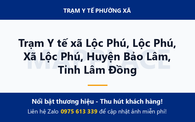 Trạm Y tế xã Lộc Phú, Lộc Phú, Xã Lộc Phú, Huyện Bảo Lâm, Tỉnh Lâm Đồng