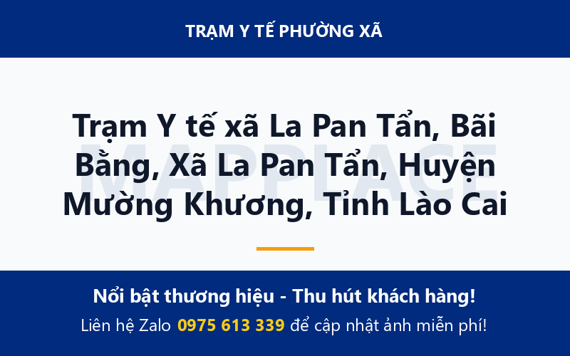 Trạm Y tế xã La Pan Tẩn, Bãi Bằng, Xã La Pan Tẩn, Huyện Mường Khương, Tỉnh Lào Cai
