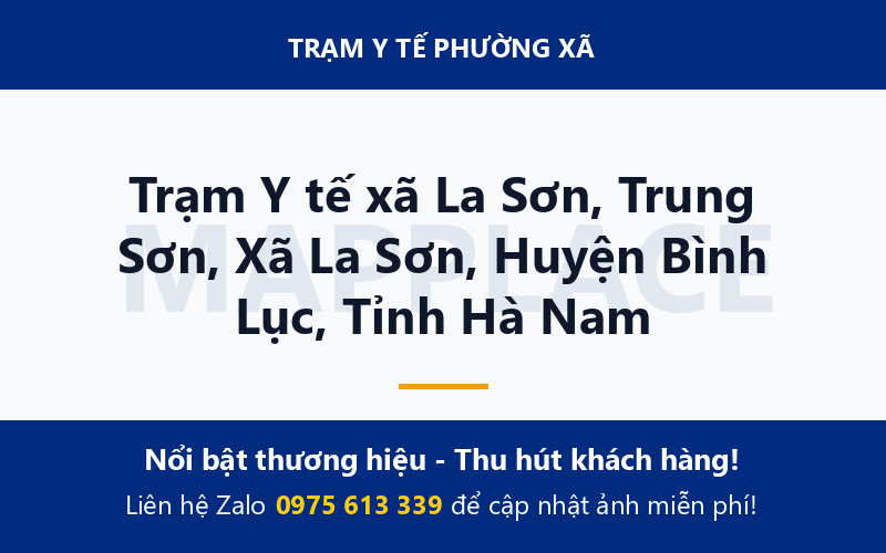 Trạm Y tế xã La Sơn, Trung Sơn, Xã La Sơn, Huyện Bình Lục, Tỉnh Hà Nam