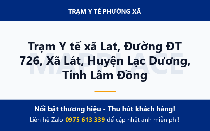 Trạm Y tế xã Lat, Đường ĐT 726, Xã Lát, Huyện Lạc Dương, Tỉnh Lâm Đồng