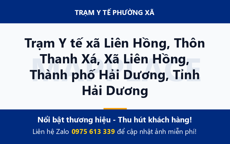 Trạm Y tế xã Liên Hồng, Thôn Thanh Xá, Xã Liên Hồng, Thành phố Hải Dương, Tỉnh Hải Dương
