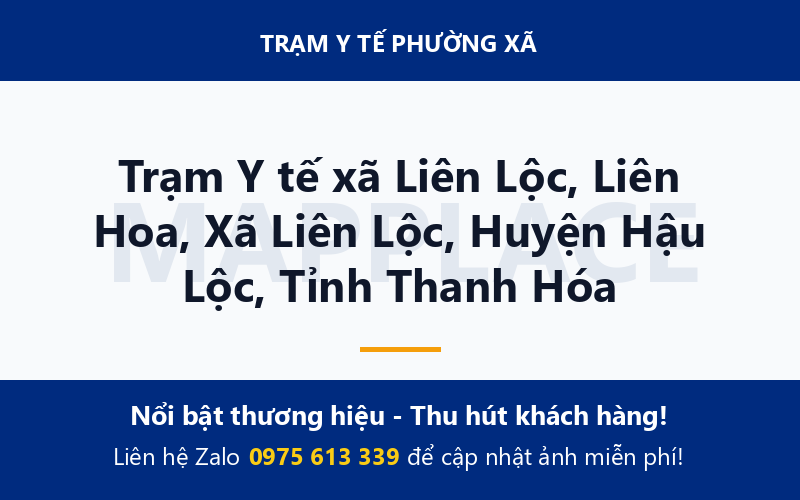 Trạm Y tế xã Liên Lộc, Liên Hoa, Xã Liên Lộc, Huyện Hậu Lộc, Tỉnh Thanh Hóa