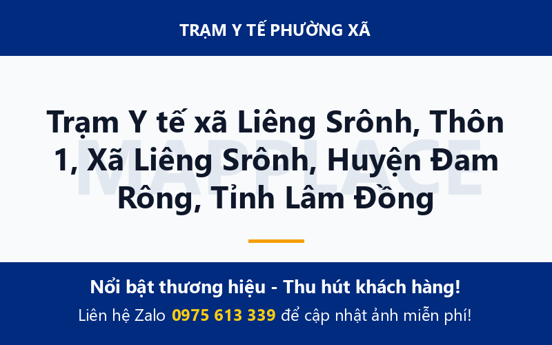 Trạm Y tế xã Liêng Srônh, Thôn 1, Xã Liêng Srônh, Huyện Đam Rông, Tỉnh Lâm Đồng