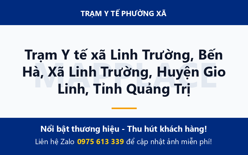 Trạm Y tế xã Linh Trường, Bến Hà, Xã Linh Trường, Huyện Gio Linh, Tỉnh Quảng Trị