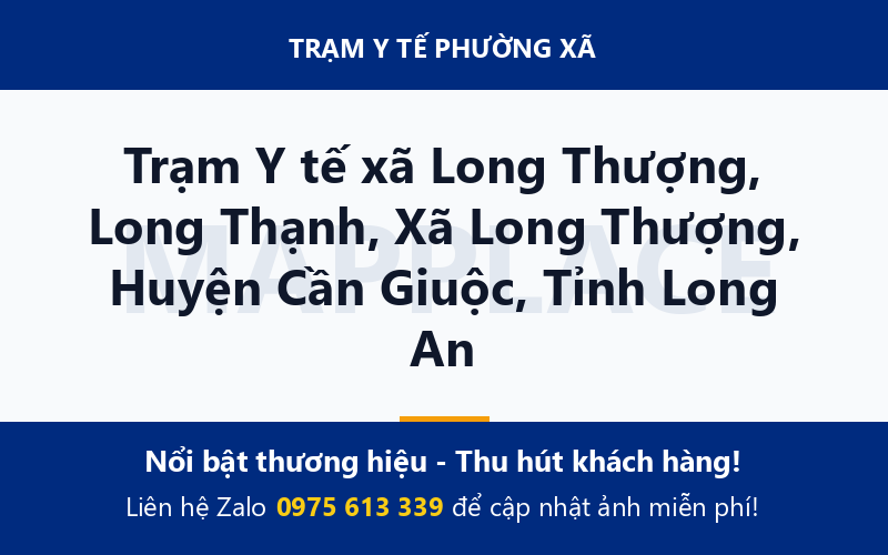 Trạm Y tế xã Long Thượng, Long Thạnh, Xã Long Thượng, Huyện Cần Giuộc, Tỉnh Long An