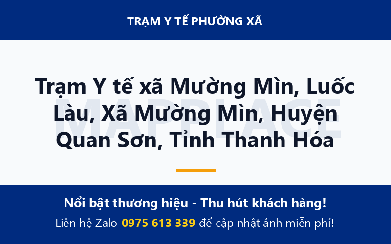 Trạm Y tế xã Mường Mìn, Luốc Làu, Xã Mường Mìn, Huyện Quan Sơn, Tỉnh Thanh Hóa