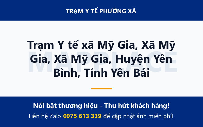 Trạm Y tế xã Mỹ Gia, Xã Mỹ Gia, Xã Mỹ Gia, Huyện Yên Bình, Tỉnh Yên Bái