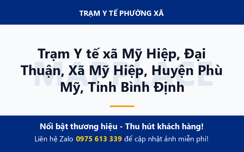 Trạm Y tế xã Mỹ Hiệp, Đại Thuận, Xã Mỹ Hiệp, Huyện Phù Mỹ, Tỉnh Bình Định