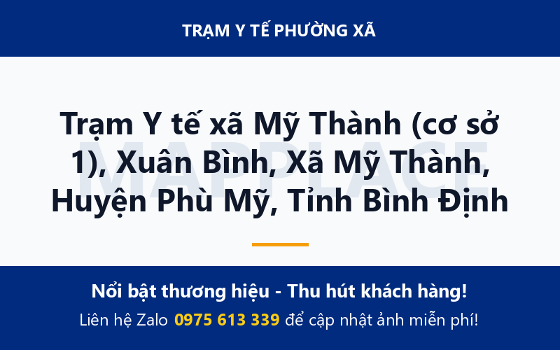 Trạm Y tế xã Mỹ Thành (cơ sở 1), Xuân Bình, Xã Mỹ Thành, Huyện Phù Mỹ, Tỉnh Bình Định