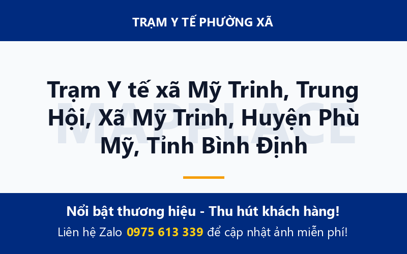 Trạm Y tế xã Mỹ Trinh, Trung Hội, Xã Mỹ Trinh, Huyện Phù Mỹ, Tỉnh Bình Định