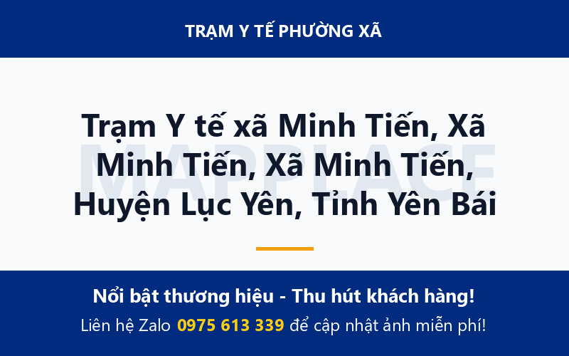 Trạm Y tế xã Minh Tiến, Xã Minh Tiến, Xã Minh Tiến, Huyện Lục Yên, Tỉnh Yên Bái