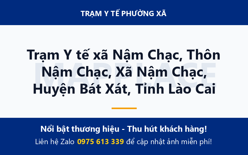 Trạm Y tế xã Nậm Chạc, Thôn Nậm Chạc, Xã Nậm Chạc, Huyện Bát Xát, Tỉnh Lào Cai