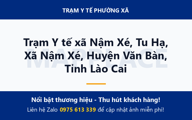Trạm Y tế xã Nậm Xé, Tu Hạ, Xã Nậm Xé, Huyện Văn Bàn, Tỉnh Lào Cai