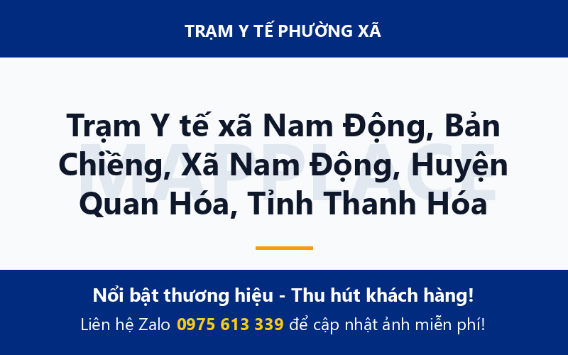 Trạm Y tế xã Nam Động, Bản Chiềng, Xã Nam Động, Huyện Quan Hóa, Tỉnh Thanh Hóa
