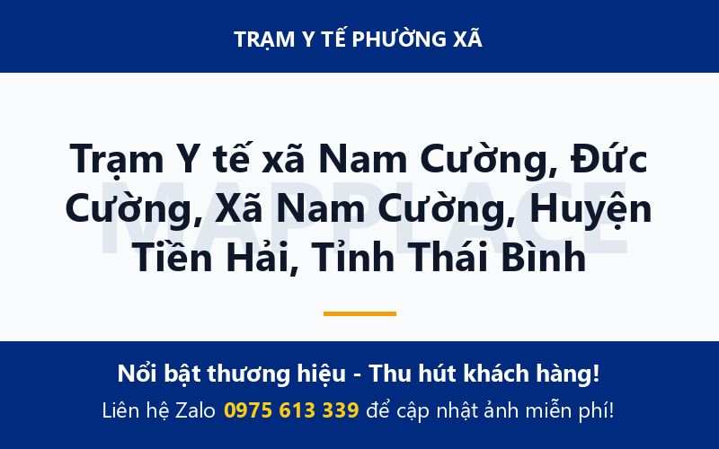 Trạm Y tế xã Nam Cường, Đức Cường, Xã Nam Cường, Huyện Tiền Hải, Tỉnh Thái Bình