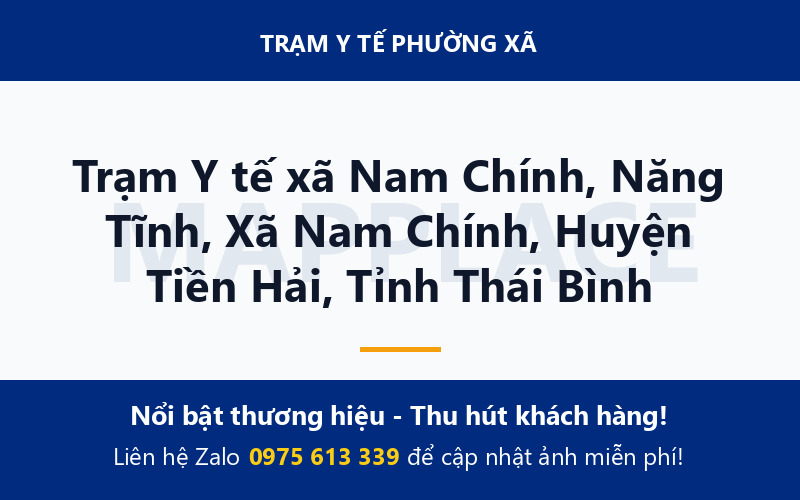 Trạm Y tế xã Nam Chính, Năng Tĩnh, Xã Nam Chính, Huyện Tiền Hải, Tỉnh Thái Bình