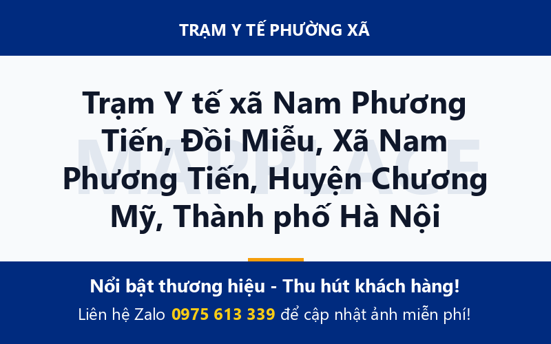 Trạm Y tế xã Nam Phương Tiến, Đồi Miễu, Xã Nam Phương Tiến, Huyện Chương Mỹ, Thành phố Hà Nội
