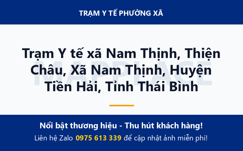 Trạm Y tế xã Nam Thịnh, Thiện Châu, Xã Nam Thịnh, Huyện Tiền Hải, Tỉnh Thái Bình