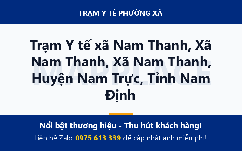 Trạm Y tế xã Nam Thanh, Xã Nam Thanh, Xã Nam Thanh, Huyện Nam Trực, Tỉnh Nam Định