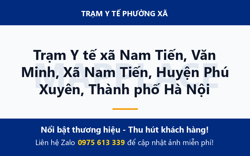 Trạm Y tế xã Nam Tiến, Văn Minh, Xã Nam Tiến, Huyện Phú Xuyên, Thành phố Hà Nội