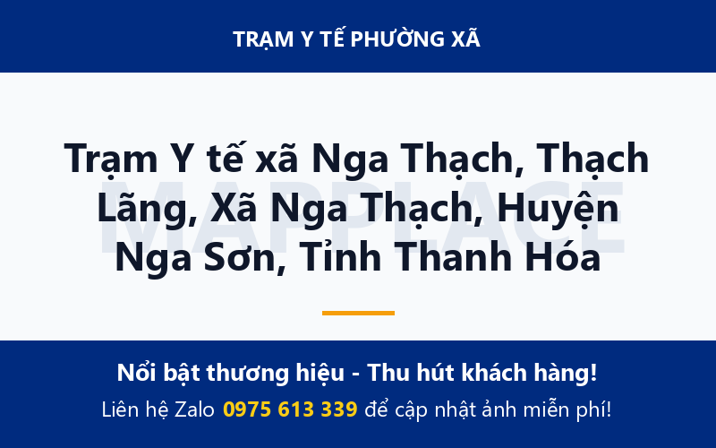 Trạm Y tế xã Nga Thạch, Thạch Lãng, Xã Nga Thạch, Huyện Nga Sơn, Tỉnh Thanh Hóa
