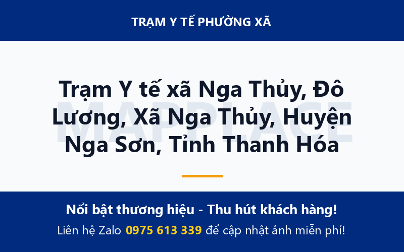 Trạm Y tế xã Nga Thủy, Đô Lương, Xã Nga Thủy, Huyện Nga Sơn, Tỉnh Thanh Hóa