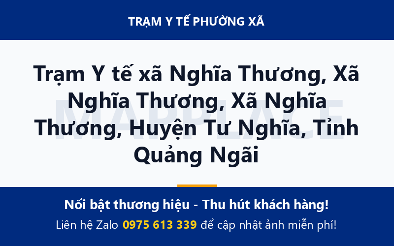Trạm Y tế xã Nghĩa Thương, Xã Nghĩa Thương, Xã Nghĩa Thương, Huyện Tư Nghĩa, Tỉnh Quảng Ngãi