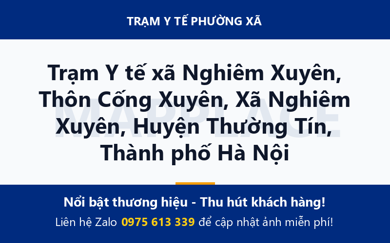 Trạm Y tế xã Nghiêm Xuyên, Thôn Cống Xuyên, Xã Nghiêm Xuyên, Huyện Thường Tín, Thành phố Hà Nội