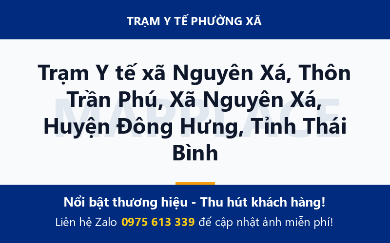 Trạm Y tế xã Nguyên Xá, Thôn Trần Phú, Xã Nguyên Xá, Huyện Đông Hưng, Tỉnh Thái Bình