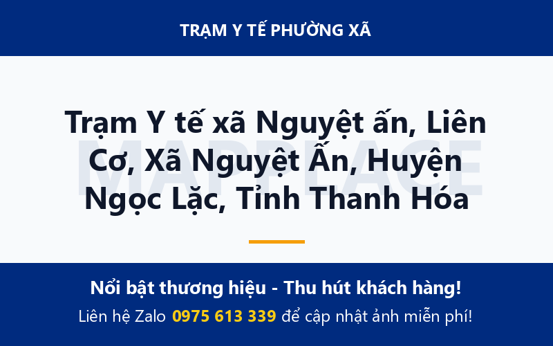 Trạm Y tế xã Nguyệt ấn, Liên Cơ, Xã Nguyệt Ấn, Huyện Ngọc Lặc, Tỉnh Thanh Hóa