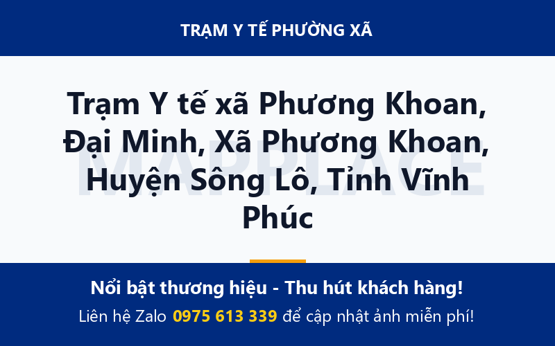 Trạm Y tế xã Phương Khoan, Đại Minh, Xã Phương Khoan, Huyện Sông Lô, Tỉnh Vĩnh Phúc