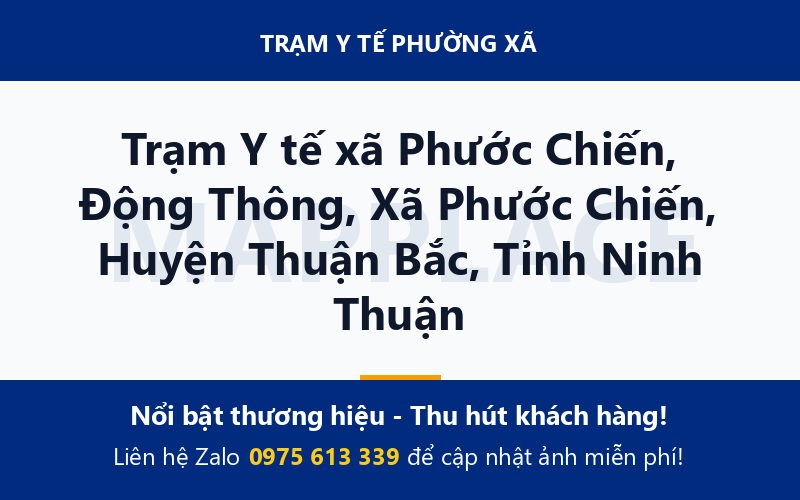 Trạm Y tế xã Phước Chiến, Động Thông, Xã Phước Chiến, Huyện Thuận Bắc, Tỉnh Ninh Thuận