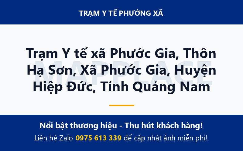 Trạm Y tế xã Phước Gia, Thôn Hạ Sơn, Xã Phước Gia, Huyện Hiệp Đức, Tỉnh Quảng Nam