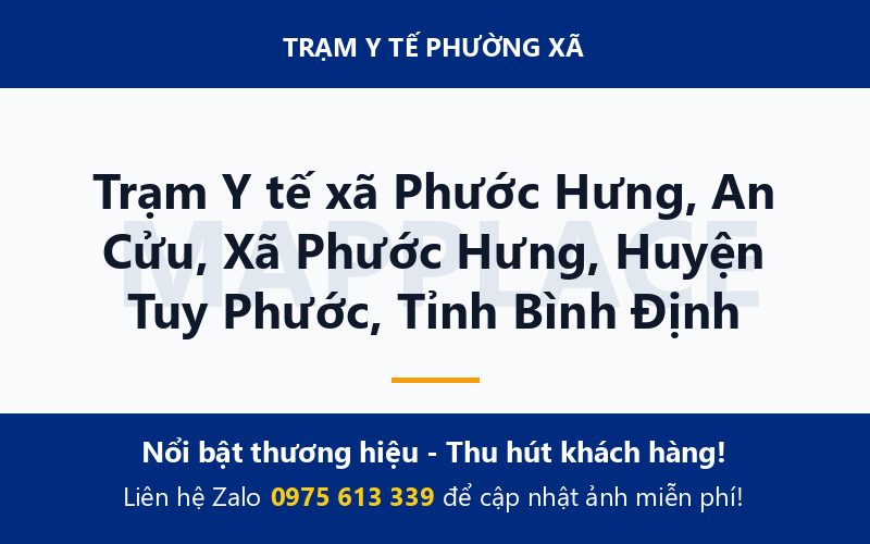 Trạm Y tế xã Phước Hưng, An Cửu, Xã Phước Hưng, Huyện Tuy Phước, Tỉnh Bình Định