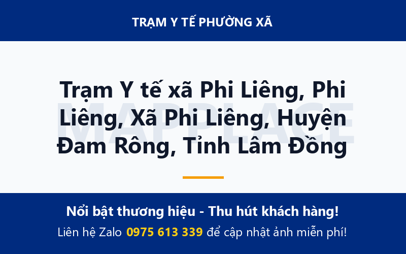 Trạm Y tế xã Phi Liêng, Phi Liêng, Xã Phi Liêng, Huyện Đam Rông, Tỉnh Lâm Đồng
