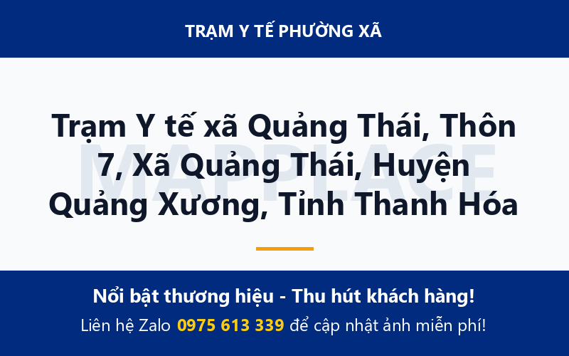 Trạm Y tế xã Quảng Thái, Thôn 7, Xã Quảng Thái, Huyện Quảng Xương, Tỉnh Thanh Hóa