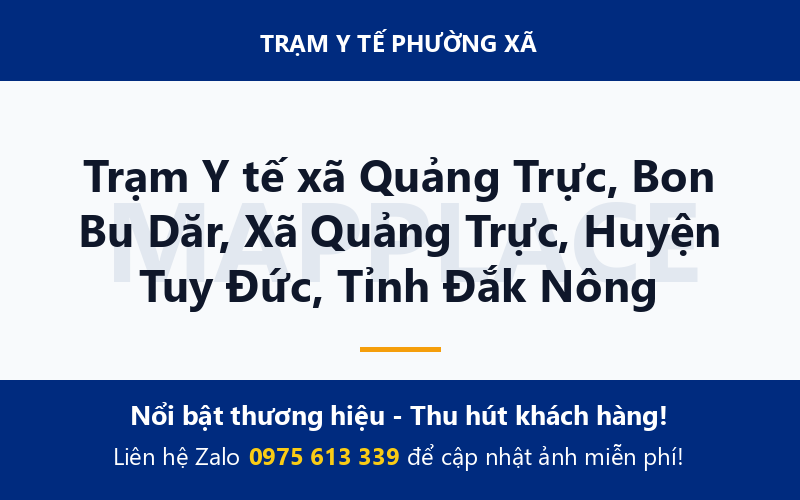 Trạm Y tế xã Quảng Trực, Bon Bu Dăr, Xã Quảng Trực, Huyện Tuy Đức, Tỉnh Đắk Nông