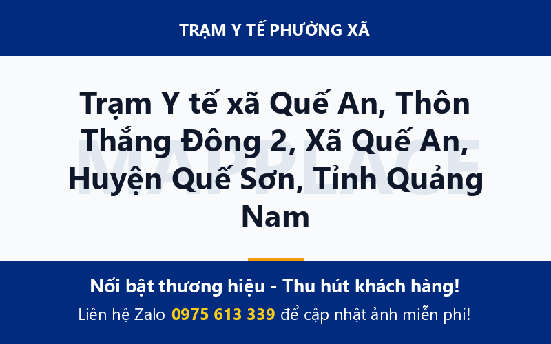 Trạm Y tế xã Quế An, Thôn Thắng Đông 2, Xã Quế An, Huyện Quế Sơn, Tỉnh Quảng Nam