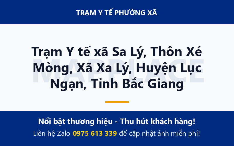 Trạm Y tế xã Sa Lý, Thôn Xé Mòng, Xã Xa Lý, Huyện Lục Ngạn, Tỉnh Bắc Giang